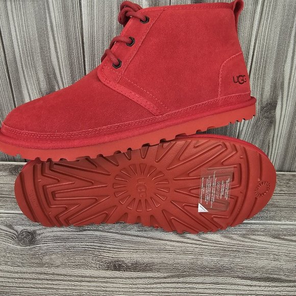 UGG Neumel Suede Boots - Samba/ Red - Men's Size 11 - NEW - Picture 7 of 10